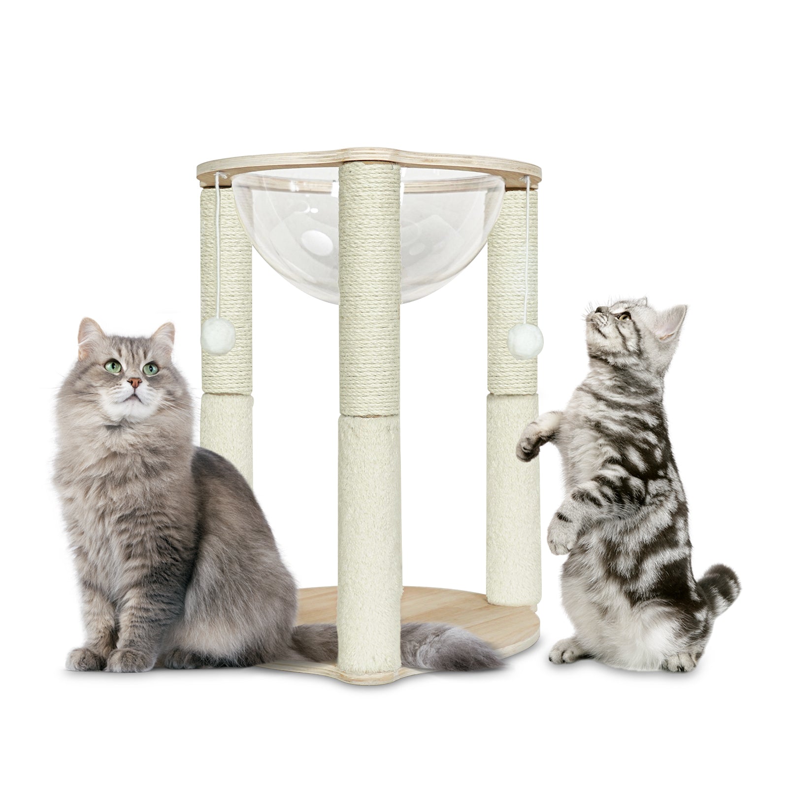 Meow Villa solid woodcat climbing frame foundation model MS-1
