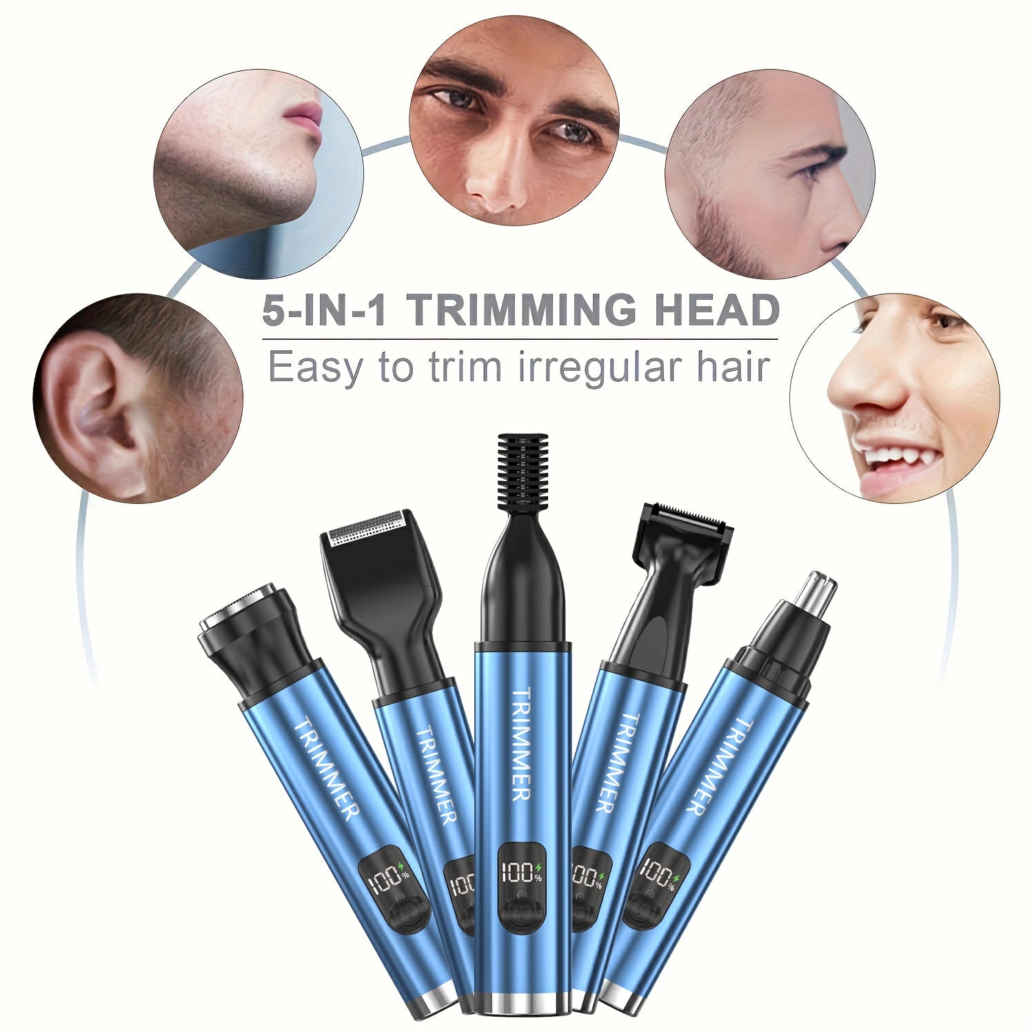 5in1最新型 鼻毛カッター 充電式