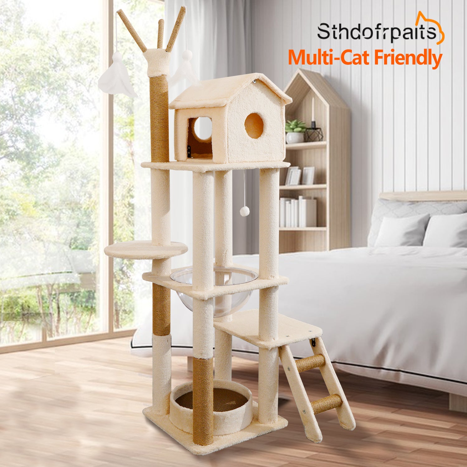 キャットタワー 木製キャットタワー