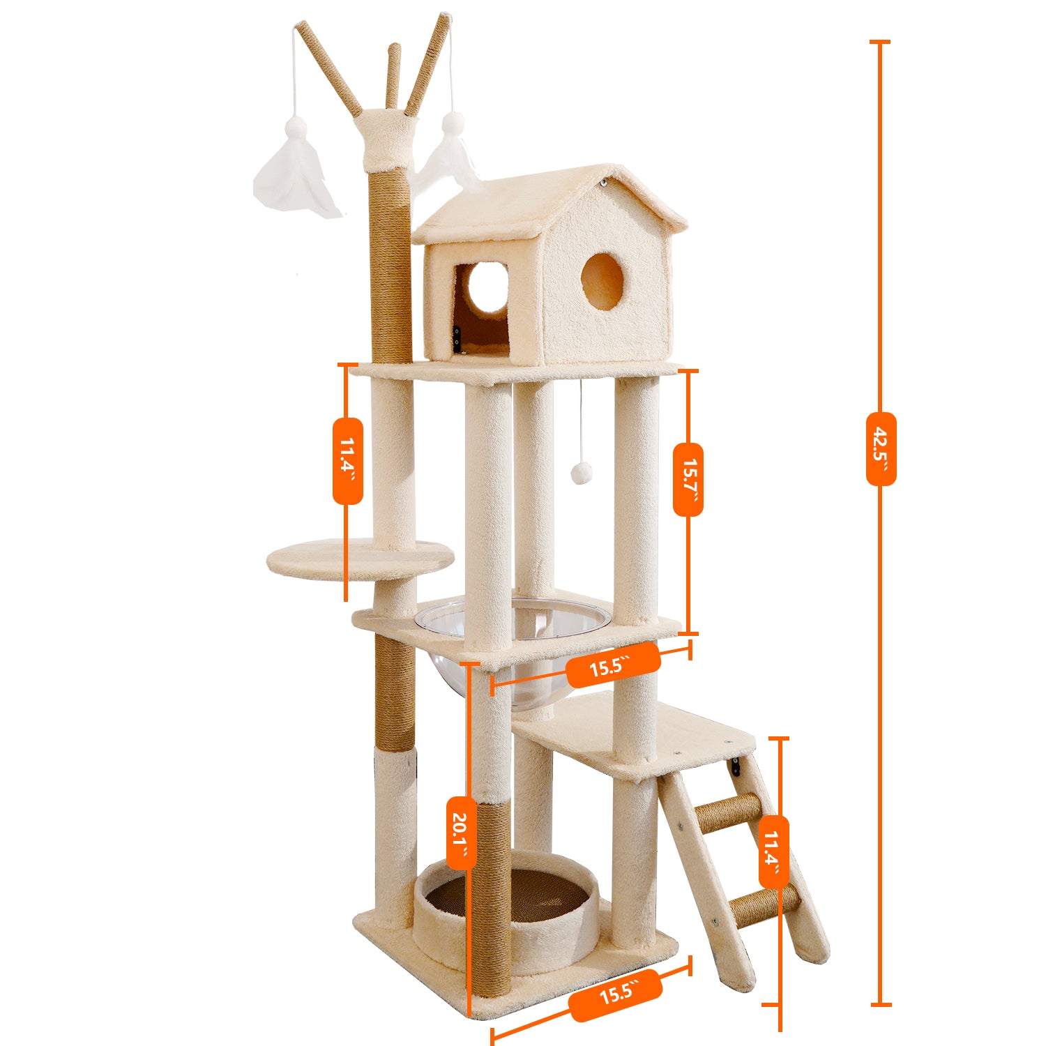 キャットタワー 木製キャットタワー